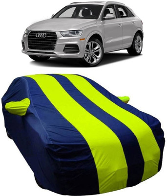 MoTRoX Car Cover For Audi Q3 (With Mirror Pockets)(Blue, Green)
