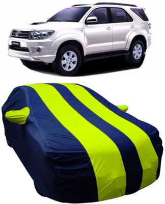 MoTRoX Car Cover For Toyota Fortuner Old (With Mirror Pockets)(Blue, Green)