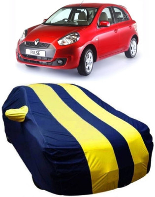 MoTRoX Car Cover For Renault Pulse (With Mirror Pockets)(Blue, Yellow)