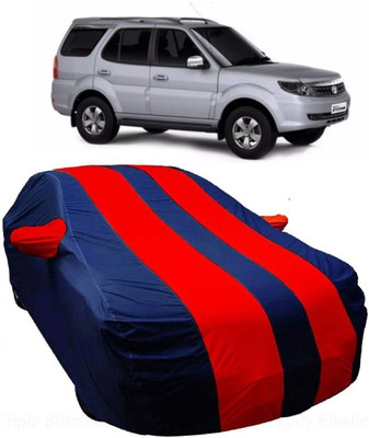 MoTRoX Car Cover For Tata Safari Storme (With Mirror Pockets)(Blue, Red)