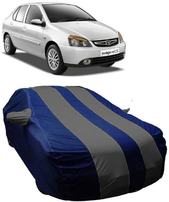 MoTRoX Car Cover For Tata Indigo eCS (With Mirror Pockets)(Blue, Grey)