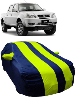MoTRoX Car Cover For Tata Xenon (With Mirror Pockets)(Blue, Green)