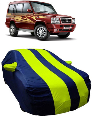 MoTRoX Car Cover For Tata Sumo Gold (With Mirror Pockets)(Blue, Green)