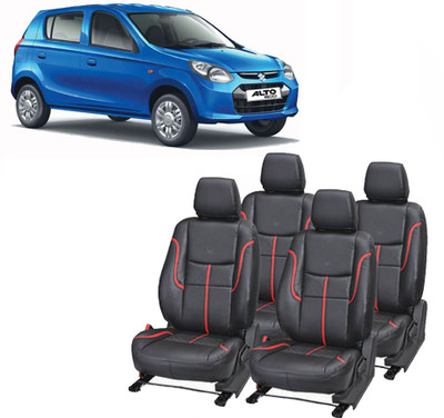 JMDi Leatherette Car Seat Cover For Maruti Alto 800(Fixed Head Rest, Mono Back Seat, Without Back Seat Arm Rest, 4 Seater, 2 Back Seat Head Rests)