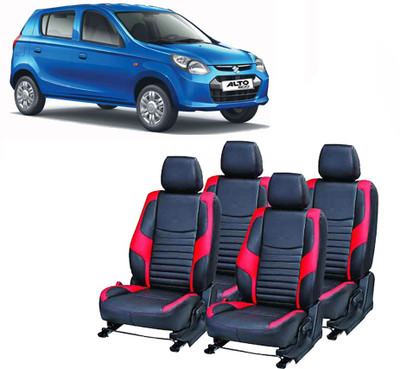 JMDi PU Leather Car Seat Cover For Maruti Alto 800(Fixed Head Rest, Mono Back Seat, Without Back Seat Arm Rest, 5 Seater, 2 Back Seat Head Rests)