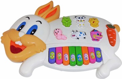 FIDO Rabbits Musical Piano with 3 Modes Animal Sounds(Multicolor)