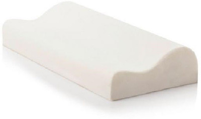 GHK Memory Foam Plain Orthopaedic Pillow Pack of 1(White)