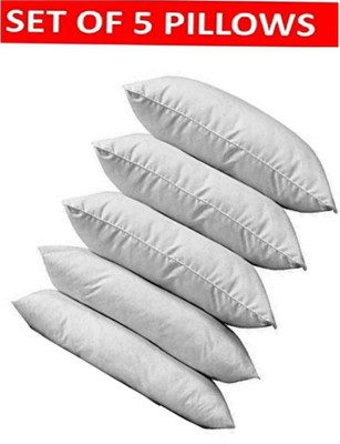 Changers Polyester Fibre Abstract Sleeping Pillow Pack of 5(White)