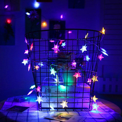 PragAart 20 LEDs 3.99 m Multicolor Flickering Star Rice Lights(Pack of 1)