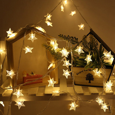 PragAart 20 LEDs 3.99 m Yellow Steady Star Rice Lights(Pack of 1)