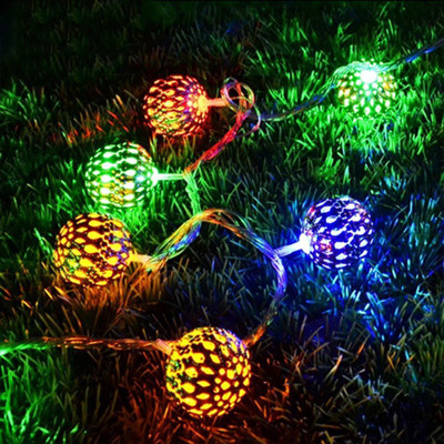 PragAart 16 LEDs 3.99 m Multicolor Steady Ball Rice Lights(Pack of 1)