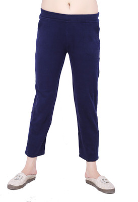 MUKHAKSH Regular Fit Women Dark Blue Trousers