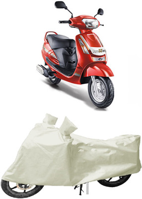 MoTRoX Two Wheeler Cover for TVS(Apache RTR 160, White)