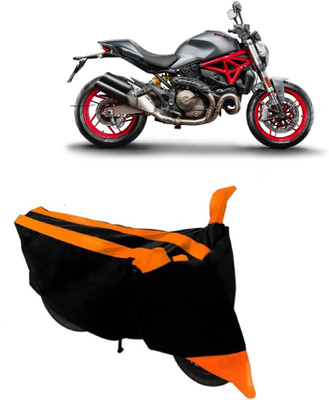 MoTRoX Two Wheeler Cover for Ducati(Monster 821, Orange)