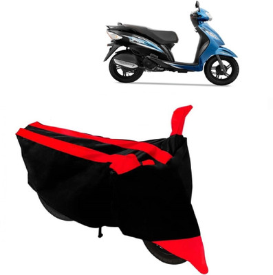 MoTRoX Two Wheeler Cover for TVS(Wego, Red)