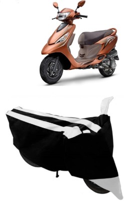 MoTRoX Two Wheeler Cover for TVS(Zest, White)