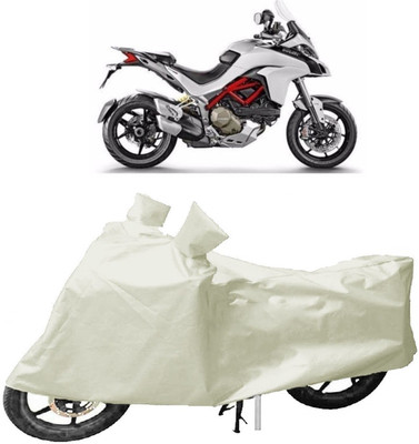 MoTRoX Two Wheeler Cover for Honda(Dream Yuga, White)