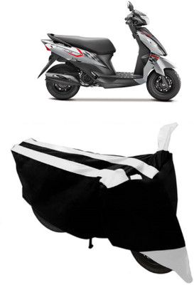 MoTRoX Two Wheeler Cover for Suzuki(Let's, White)