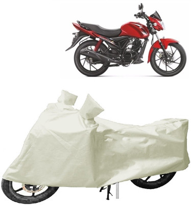 MoTRoX Two Wheeler Cover for TVS(Jive, White)