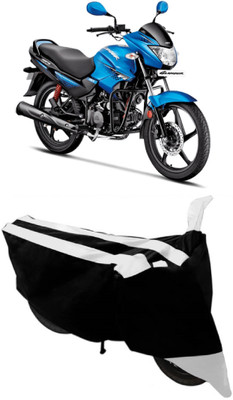MoTRoX Two Wheeler Cover for Hero(Glamour, White)