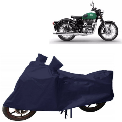 MoTRoX Two Wheeler Cover for Royal Enfield(Classic 350, Blue)