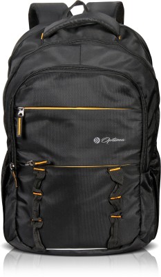 Optima Polyester Water Resistant Travel Laptop/Business Slim Durable College/School/Office/Unisex/Comfortable 31 L Laptop Backpack(Black)