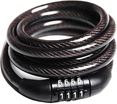 BAGRIA 4 Digit Code Combination Cable Spiral Bicycle Lock Cycle Lock