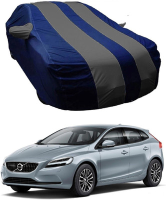 MoTRoX Car Cover For Volvo V40 (With Mirror Pockets)(Blue, Grey)