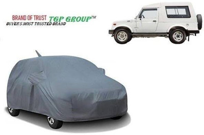 TGP GROUP Car Cover For Maruti Suzuki Gypsy MG-410 (With Mirror Pockets)(Grey, For 2010 Models)