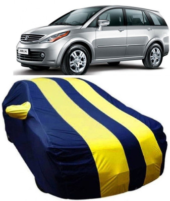 MoTRoX Car Cover For Tata Aria (With Mirror Pockets)(Blue, Yellow)
