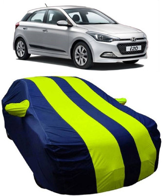 MoTRoX Car Cover For Hyundai Elite i20 (With Mirror Pockets)(Blue, Green)