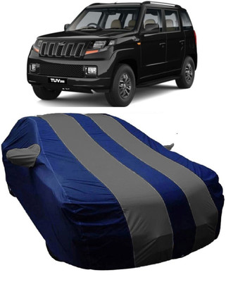 MoTRoX Car Cover For Mahindra TUV300 (With Mirror Pockets)(Blue, Grey)