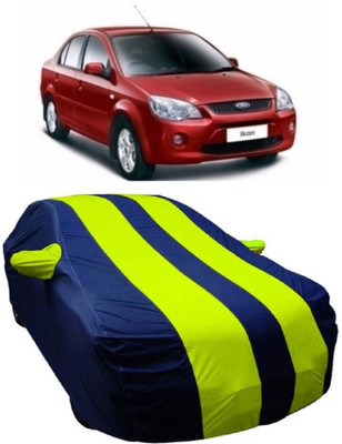MoTRoX Car Cover For Ford Ikon (With Mirror Pockets)(Blue, Green)