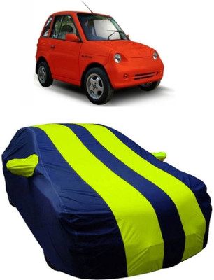 MoTRoX Car Cover For Mahindra Reva (With Mirror Pockets)(Blue, Green)