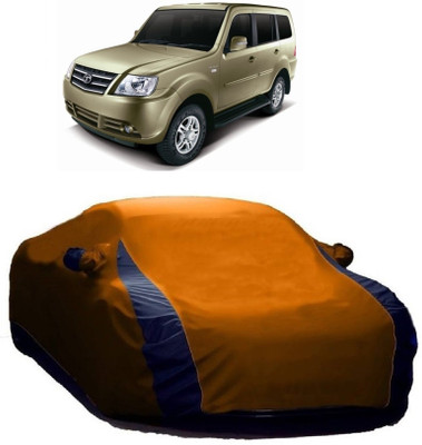 MoTRoX Car Cover For Tata Sumo Grande MK II (With Mirror Pockets)(Blue, Orange)