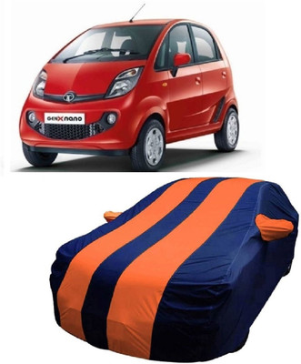 MoTRoX Car Cover For Tata Nano Genx (With Mirror Pockets)(Blue, Orange)