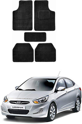 MATIES Fabric Standard Mat For  Hyundai Verna Fluidic(Black)