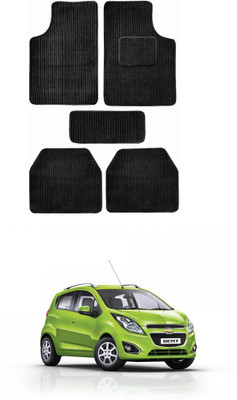 MATIES Fabric Standard Mat For  Chevrolet Beat(Black)