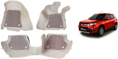 AYW Leatherite 7D Mat For  Maruti Suzuki Vitara Brezza(Beige)