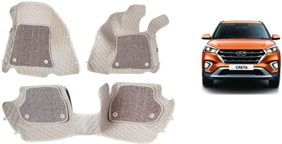 MATIES Leatherite 7D Mat For  Hyundai Creta(Beige)