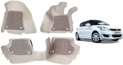 MATIES Leatherite 7D Mat For  Maruti Suzuki Swift(Beige)