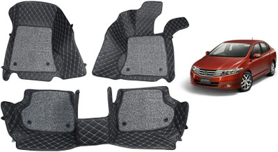 AYW Leatherite 7D Mat For  Honda City(Black)