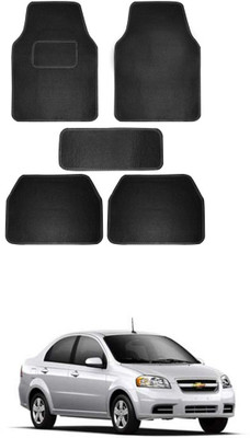 MATIES Fabric Standard Mat For  Chevrolet Aveo(Black)