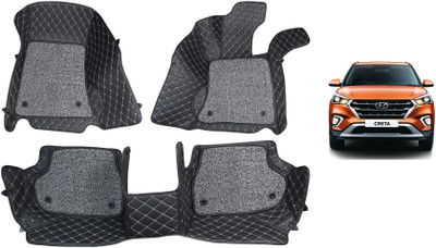 MATIES Leatherite 7D Mat For  Hyundai Creta(Black)