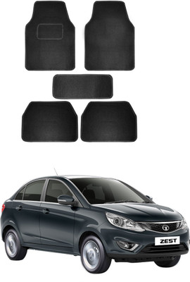 MATIES Fabric Standard Mat For  Tata Zest(Black)