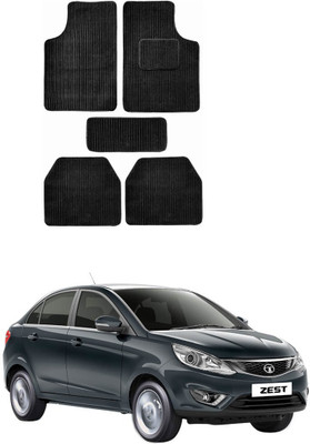 AYW Fabric Standard Mat For  Tata Zest(Black)