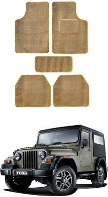 MATIES Fabric Standard Mat For  Mahindra Thar(Beige)