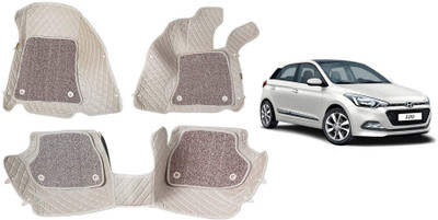 AYW Leatherite 7D Mat For  Hyundai i20(Beige)