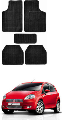 MATIES Fabric Standard Mat For  Fiat Grand Punto(Black)