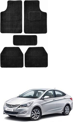 MATIES Fabric Standard Mat For  Hyundai Fluidic Verna(Black)